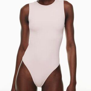 Aritzia Original Contour Crew Bodysuit Pink Size XS